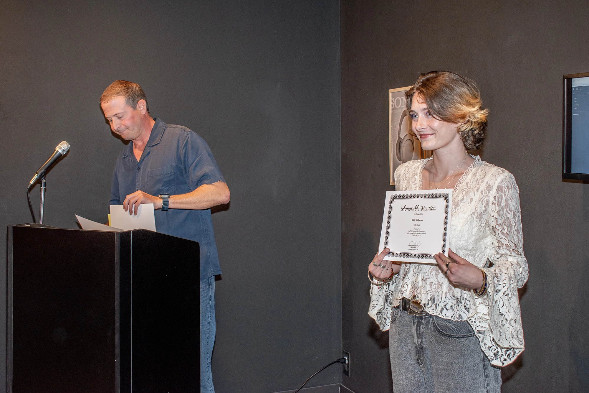 Reception photo of 2D+3D+ Awards.